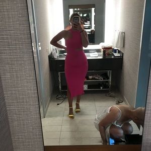 Hot pink lulus dress